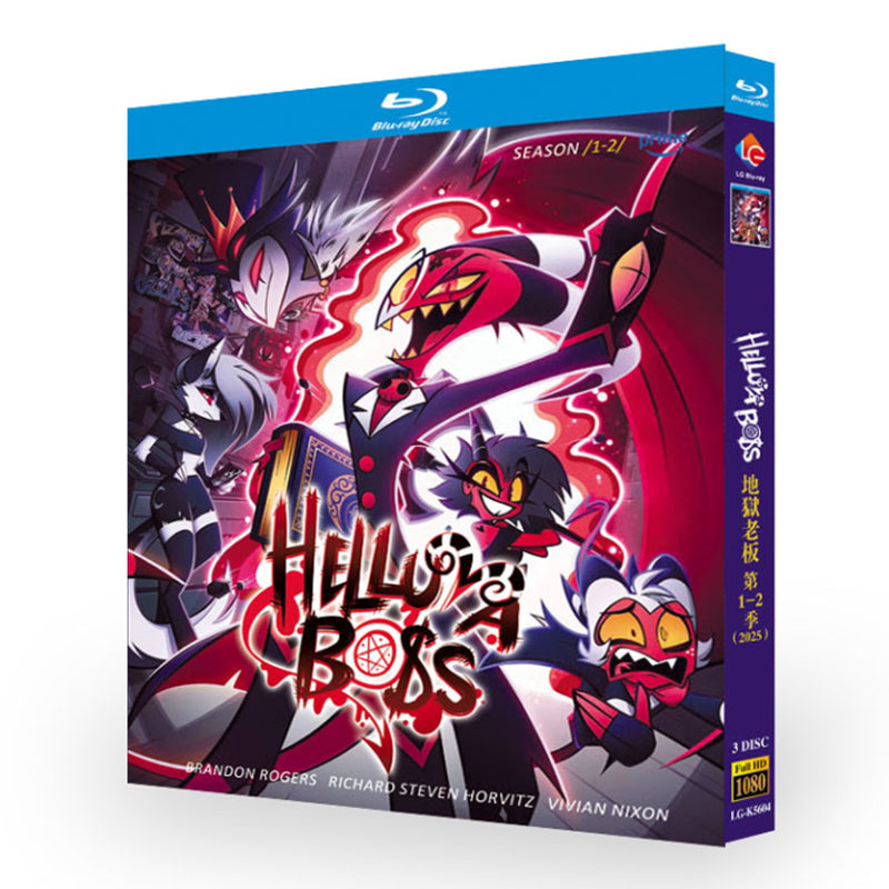 アニメ「ヘルヴァ・ボスシリーズ1-2」日本語字幕ブルーレイBOX3 枚組-華流グッズストア