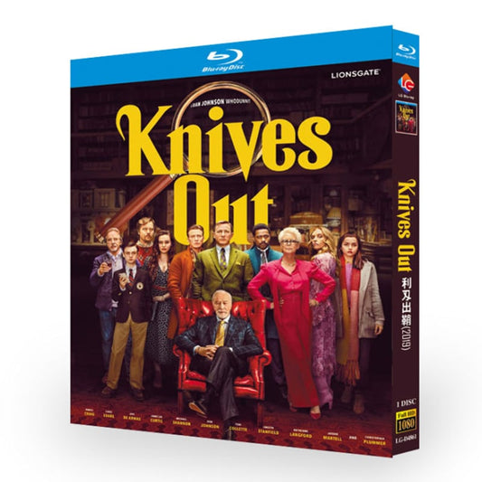 映画日本語字幕「ナイブズ・アウト-名探偵と刃の館の秘密」ブルーレイ1枚組blu-ray-box高画質海外盤正規品-華流グッズストア