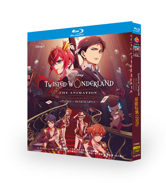 アニメ「ディズニーツイステッドワンダーランド (2025)」日本語字幕ブルーレイ[Blu-ray-BOX]2 枚組-華流グッズストア
