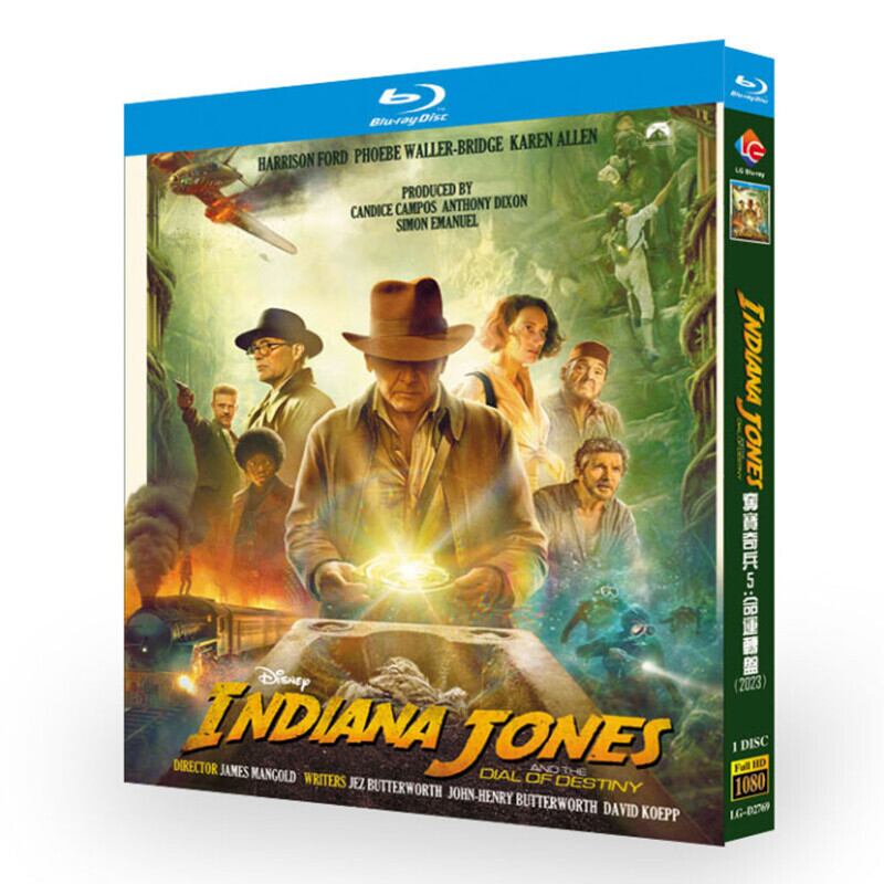 洋画インディ・ジョーンズと運命のダイヤルブルーレイ3枚組[Blu-ray]高画質正規品-華流グッズストア