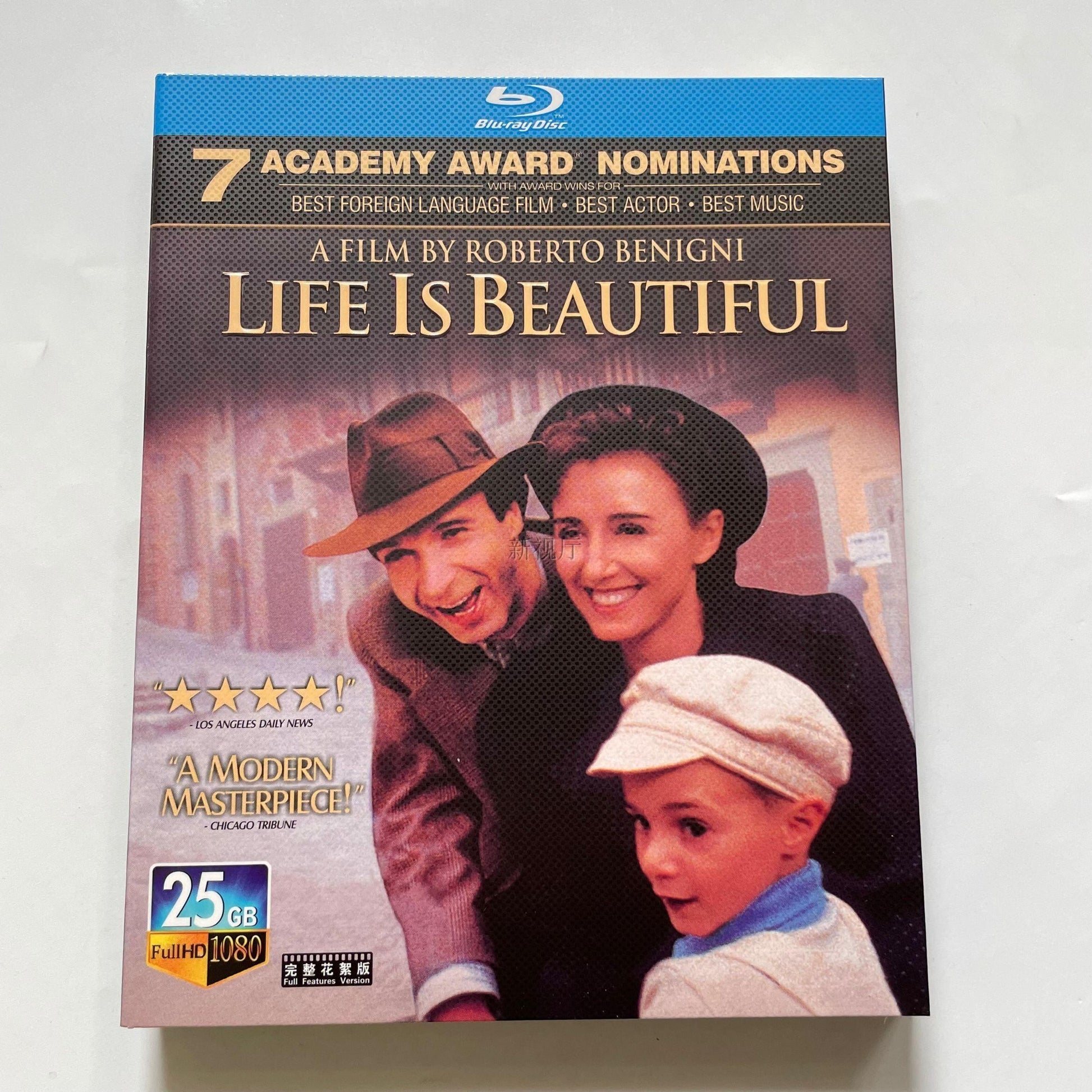 日本語字幕「ライフ・イズ・ビューティフル」ブルーレイ1枚組[Blu-ray-BOX]高画質海外盤正規品-華流グッズストア