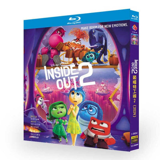 「インサイド・ヘッド2 」ブルーレイ1枚組[Blu-ray-BOX]高画質海外盤正規品-華流グッズストア