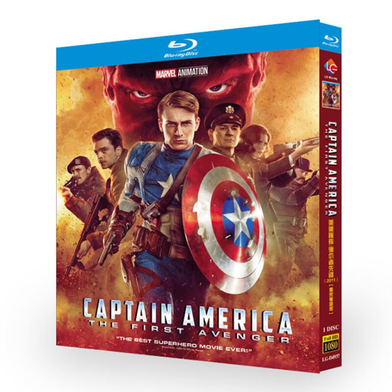映画日本語字幕「キャプテン・アメリカ-ザ・ファースト・アベンジャー-」ブルーレイ１枚組blu-ray-box高画質海外盤正規品-華流グッズストア