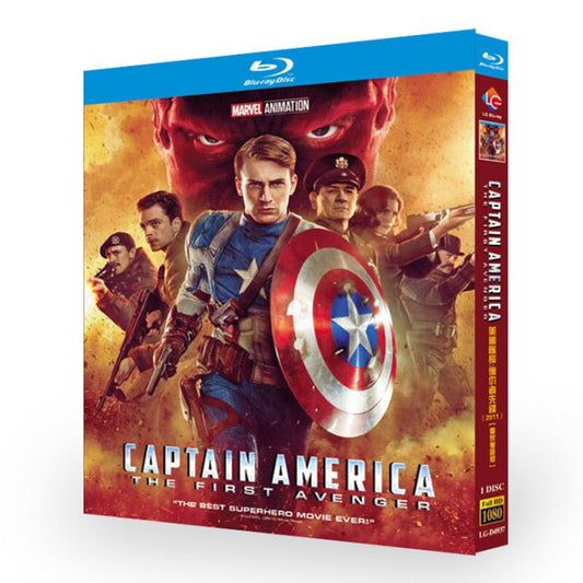 映画日本語字幕「キャプテン・アメリカ-ザ・ファースト・アベンジャー-」ブルーレイ１枚組blu-ray-box高画質海外盤正規品-華流グッズストア