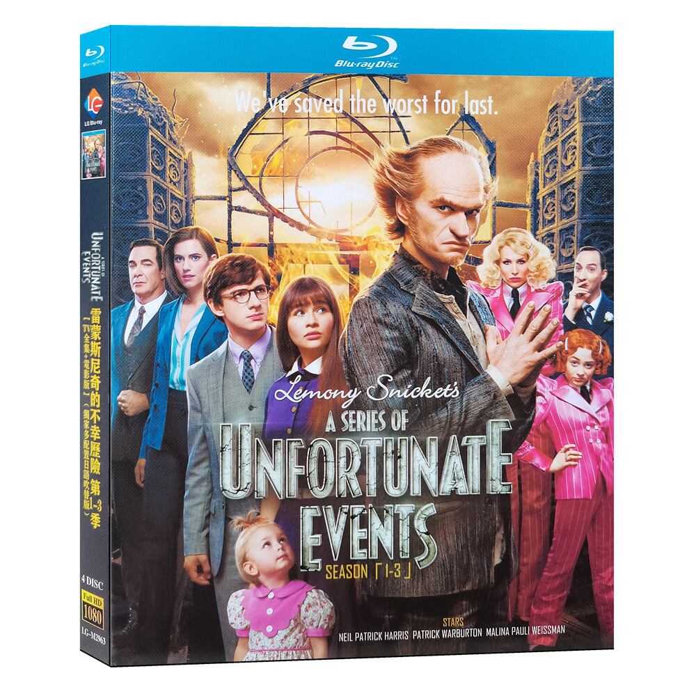 日本語字幕＆吹替 「レモニー・スニケットの世にも不幸なできごと シーズン」シリーズ1-3ブルーレイ 4枚組[Blu-ray]高画質正規品-華流グッズストア