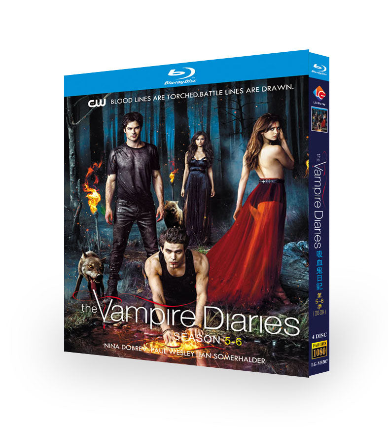 海外ドラマ「The Vampire Diaries/ヴァンパイア・ダイアリーズシリーズ5-6」ブルーレイBOX4 枚組-華流グッズストア