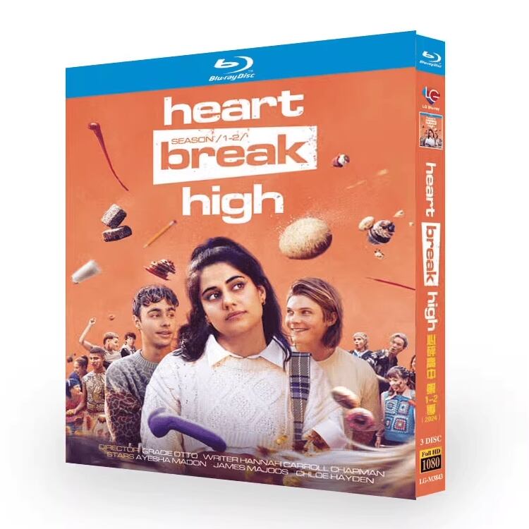 日本語字幕「ハートブレイク・ハイ シーズン1-2」ブルーレイ3枚組[Blu-ray-BOX]高画質海外盤正規品-華流グッズストア