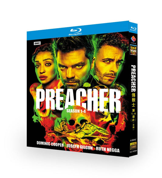 映画日本語字幕PREACHER プリーチャーシリーズ1-4ブルーレイ4枚組[Blu-ray-BOX]高画質正規品-華流グッズストア