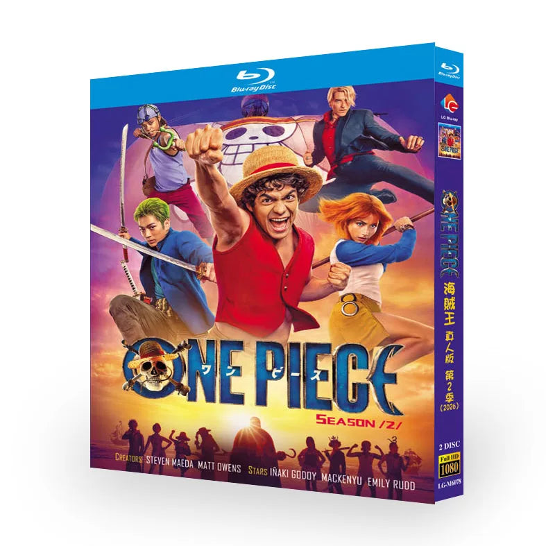 海外ドラマ「ONE PIECE シーズン2」 日本語字幕ブルーレイ[Blu-ray-BOX] 2-DISC イニャキ・ゴドイ 新田真剣佑-華流グッズストア
