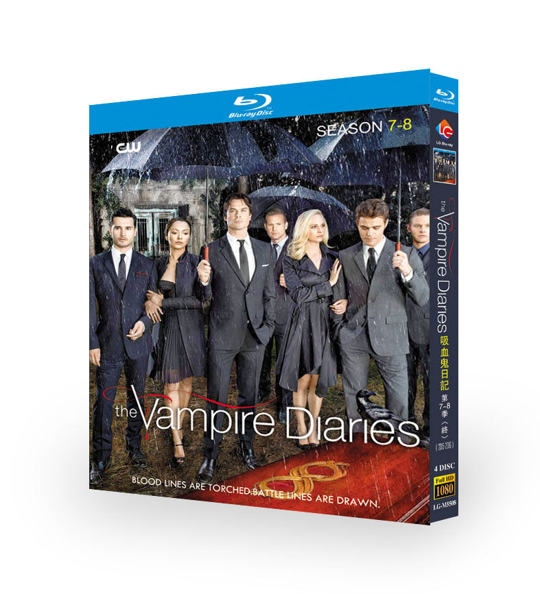 海外ドラマ「The Vampire Diaries/ヴァンパイア・ダイアリーズシリーズ7-8」ブルーレイBOX4 枚組-華流グッズストア