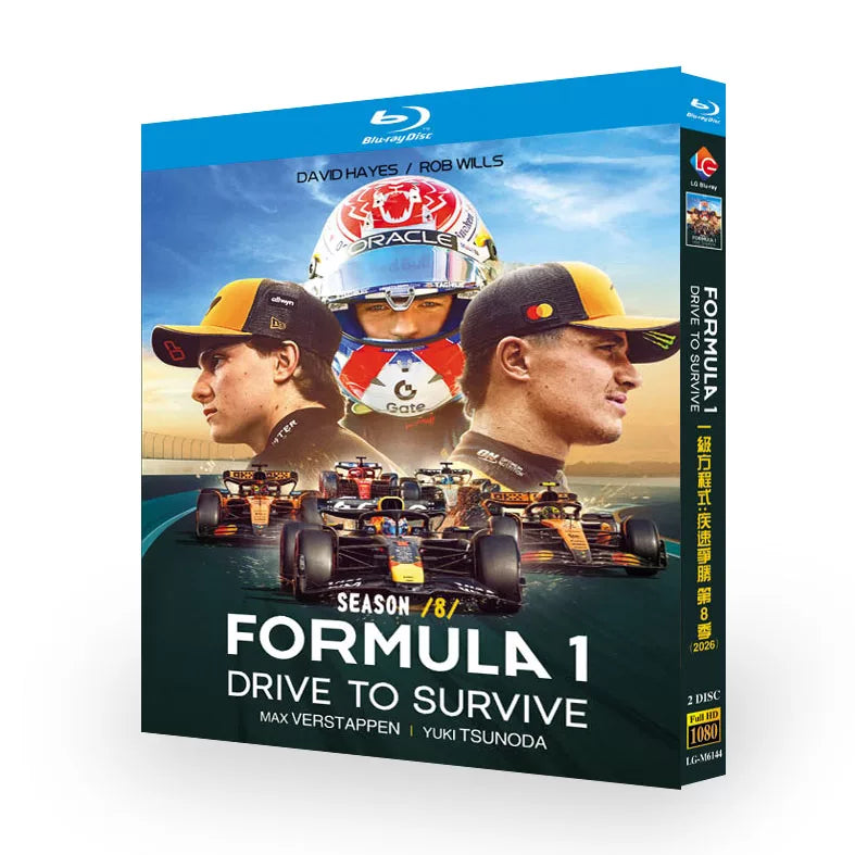 リアリティショー「栄光のグランプリシーズン8」 日本語字幕ブルーレイ[Blu-ray-BOX] 2-DISC マックス・フェルスタッペン 角田裕毅-華流グッズストア