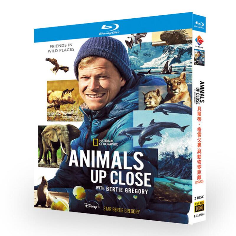 ドキュメンタリー日本語字幕Animals Up Close with Bertie Gregory (原題) (2023)ブルーレイ 2枚組[Blu-ray-BOX]高画質正規品-華流グッズストア