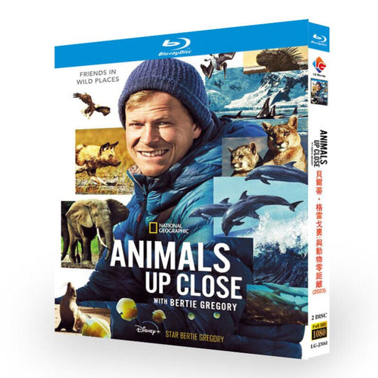 ドキュメンタリー日本語字幕Animals Up Close with Bertie Gregory (原題) (2023)ブルーレイ 2枚組[Blu-ray-BOX]高画質正規品-華流グッズストア