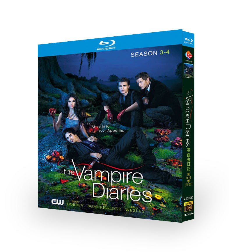 海外ドラマ「The Vampire Diaries/ヴァンパイア・ダイアリーズシリーズ3-4」ブルーレイBOX4 枚組-華流グッズストア