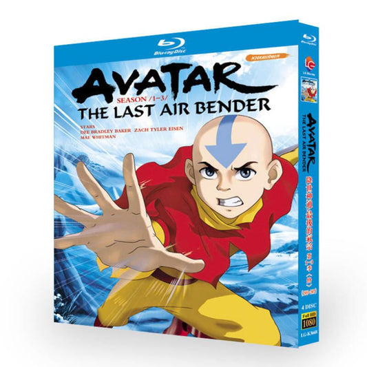 アニメ「アバター 伝説の少年アン」シリーズ1-3ブルーレイ4枚組[Blu-ray-BOX]高画質海外盤正規品-華流グッズストア