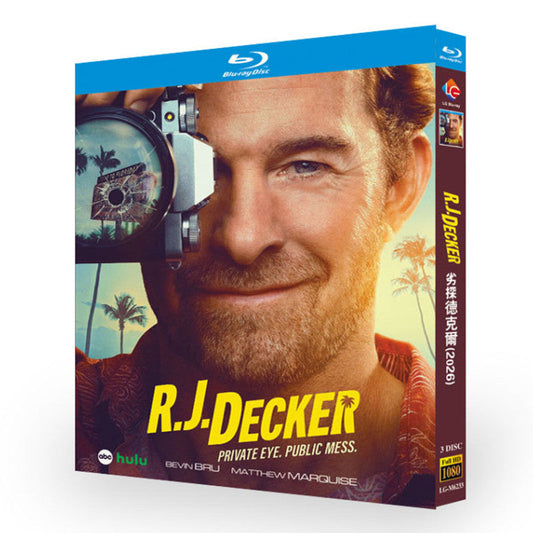 海外ドラマ「探偵R・J・デッカー」 日本語字幕ブルーレイ[Blu-ray-BOX] 3-DISC-DISC スコット・スピードマン エレン・マーグリット・カリバン