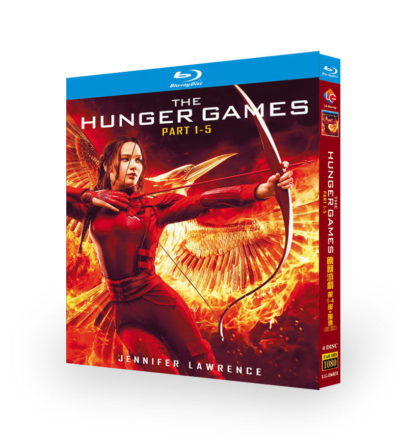 映画「ハンガー・ゲーム シリーズ1-4」 ブルーレイ日本語字幕[Blu-ray-BOX] 4-DISC ジェニファー・ローレンス ジョシュ・ハッチャーソン