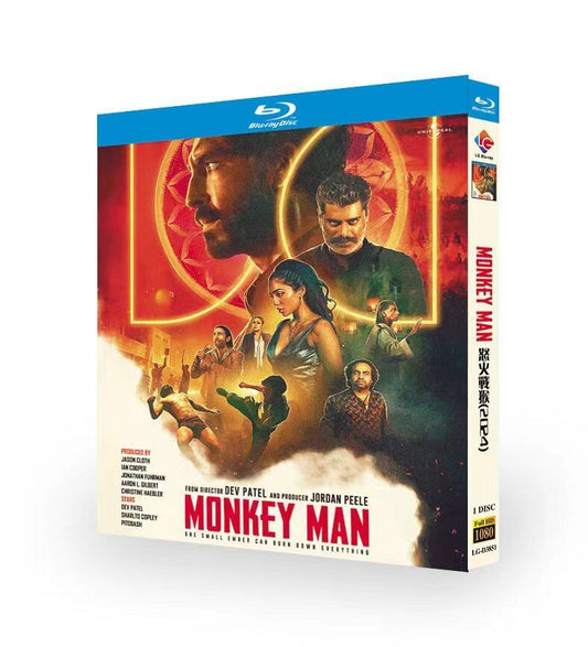 「モンキー・マン（原題：Monkey Man） 」ブルーレイ1枚組[Blu-ray-BOX]高画質海外盤正規品-華流グッズストア