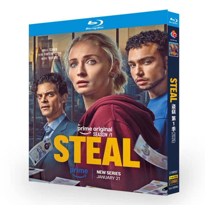 海外ドラマ「スティール」 日本語字幕ブルーレイ[Blu-ray-BOX] 2-DISC-DISC ソフィー・ターナー ジェイコブ・フォーチュン・ロイド-華流グッズストア