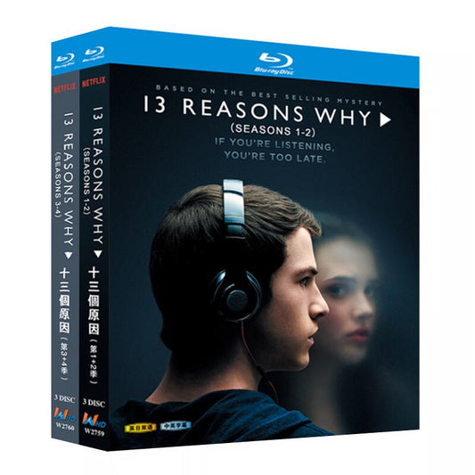 海外ドラマ日本語字幕「13の理由」シリーズ1-2ブルーレイ3枚組[Blu-ray-BOX]-華流グッズストア