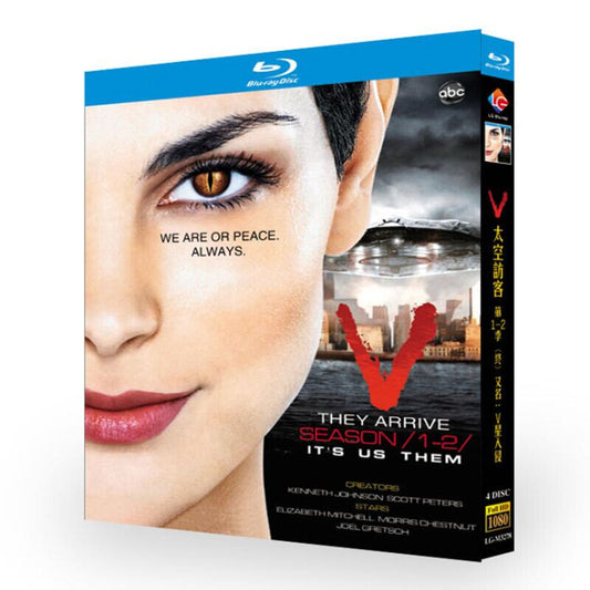 「V」シリーズ1-2ブルーレイ4枚組[Blu-ray-BOX]高画質正規品-華流グッズストア