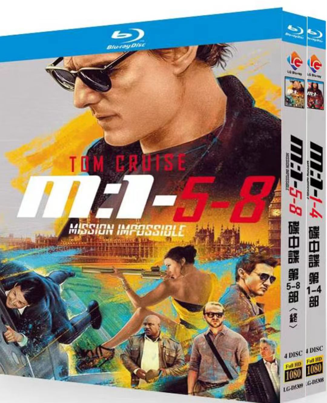 映画「ミッション:インポッシブル5-8」日本語字幕ブルーレイBOX4 枚組-華流グッズストア
