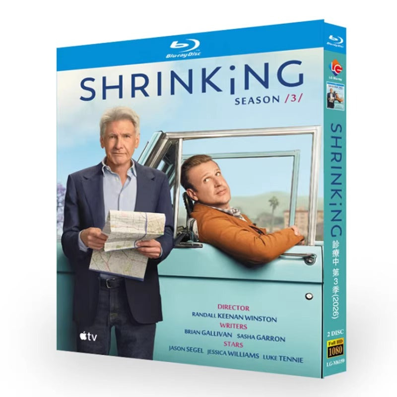 海外ドラマ「シュリンキング シーズン3」 日本語字幕ブルーレイ[Blu-ray-BOX] 2-DISC ジェイソン・シーゲル ハリソン・フォード