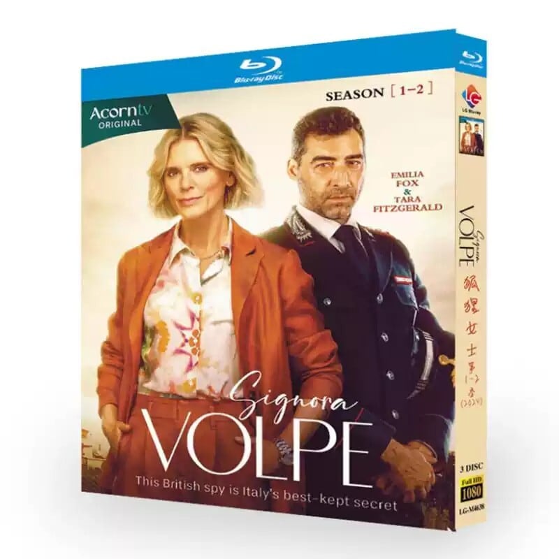 海外ドラマ「英国諜報員シルヴィアのイタリア事件簿」シリーズ1-2ブルーレイ３枚組blu-ray-box高画質海外盤正規品-華流グッズストア