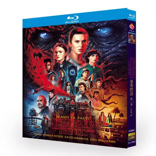 海外ドラマ日本語字幕「ストレンジャー・シングス」シリーズ1-4ブルーレイ Stranger Things Season 1-44枚組[Blu-ray]高画質正規品-華流グッズストア