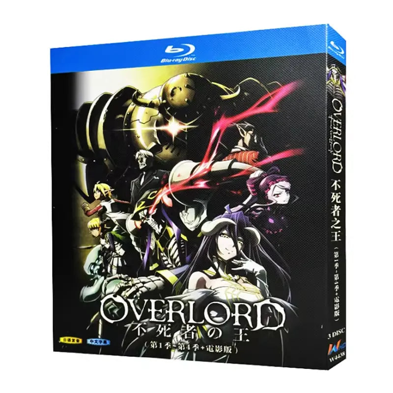 アニメ「オーバーロード シリーズ1-4+映画」 ブルーレイ[Blu-ray-BOX] 3-DISC 日野聡 原由実