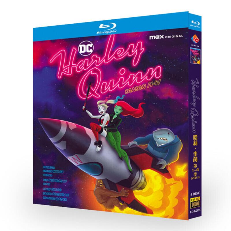 アニメハーレイ・クインシリーズ1-4ブルーレイ 4枚組[Blu-ray-BOX]高画質正規品-華流グッズストア