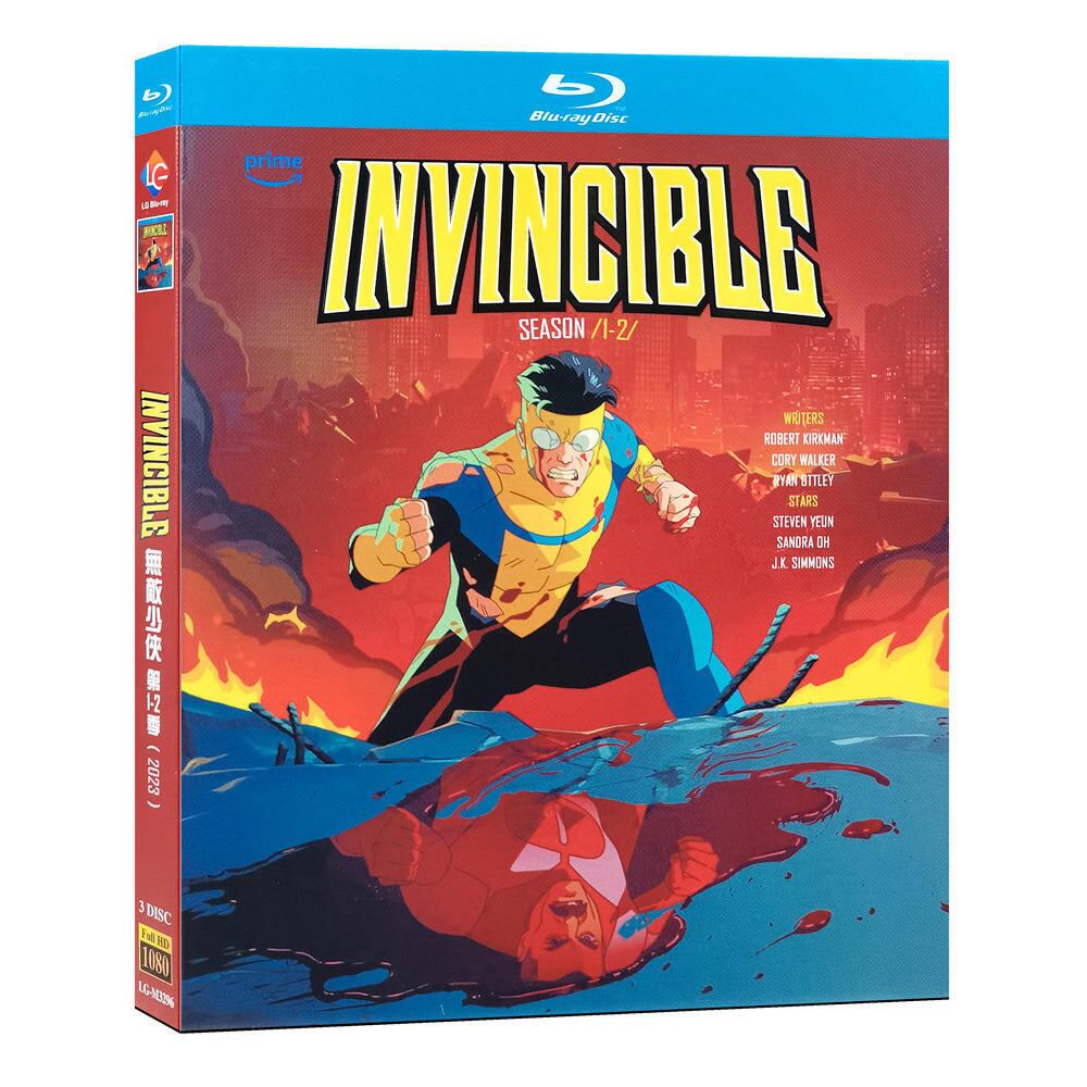 日本語字幕「インビンシブル ～無敵のヒーロー～ シーズン1-2」ブルーレイ3枚組[Blu-ray-BOX]高画質海外盤正規品-華流グッズストア