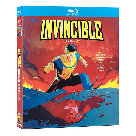 日本語字幕「インビンシブル ～無敵のヒーロー～ シーズン1-2」ブルーレイ3枚組[Blu-ray-BOX]高画質海外盤正規品-華流グッズストア