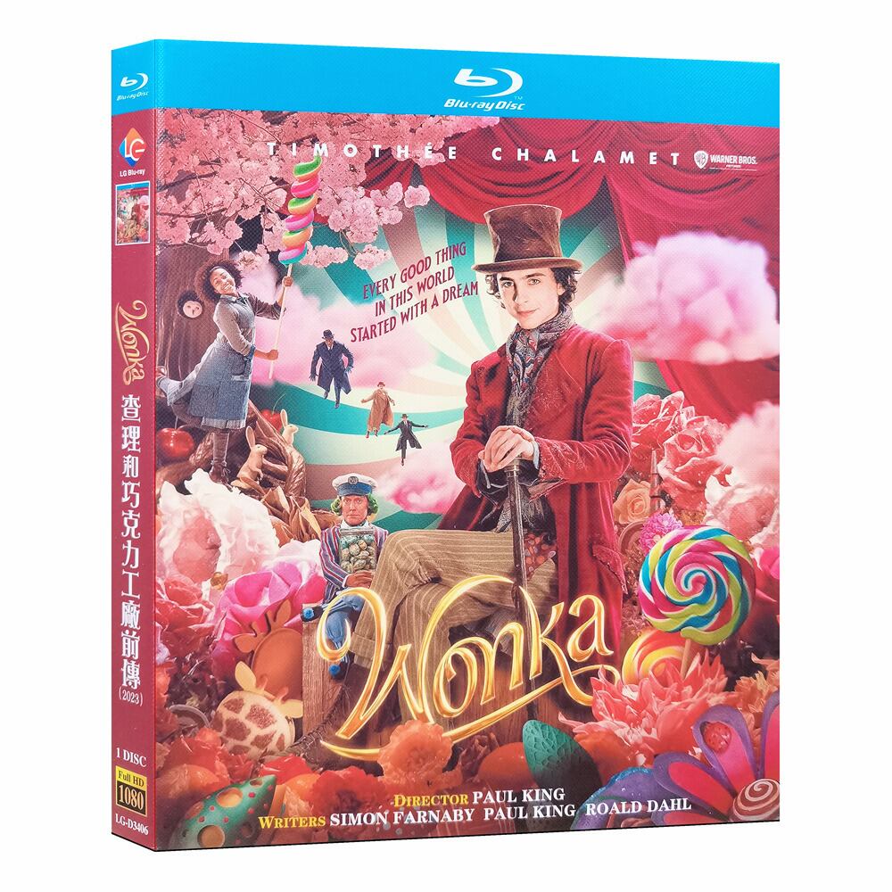 「ウォンカとチョコレート工場のはじまり」ブルーレイ1枚組blu-ray-box高画質海外盤正規品-華流グッズストア