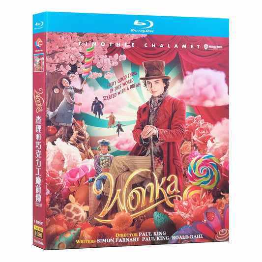 「ウォンカとチョコレート工場のはじまり」ブルーレイ1枚組blu-ray-box高画質海外盤正規品-華流グッズストア