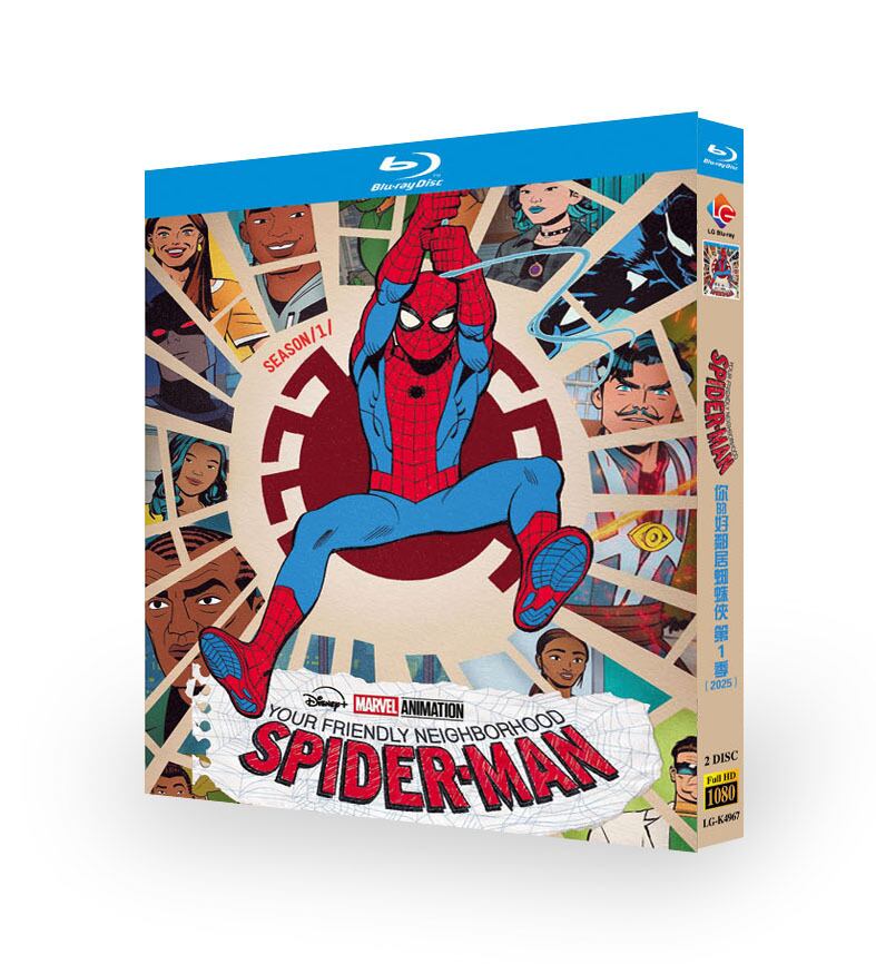 アニメ日本語字幕「スパイダーマンフレンドリー・ネイバーフッド-」ブルーレイ2枚組blu-ray-box高画質海外盤正規品-華流グッズストア