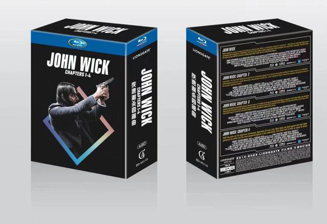 ジョン・ウィック作品集1-4ブルーレイディスク全4枚セット海外盤-華流グッズストア