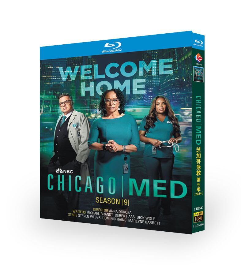 「 Chicago Med Season 9 (2024)」ブルーレイ2枚組[Blu-ray-BOX]高画質海外盤正規品-華流グッズストア