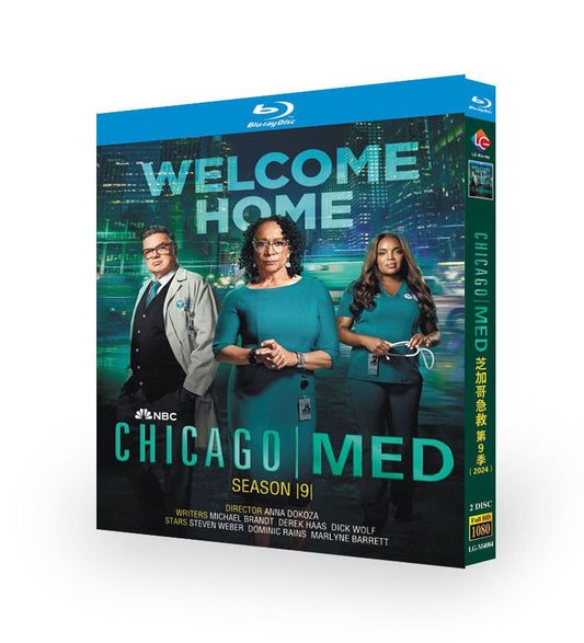 「 Chicago Med Season 9 (2024)」ブルーレイ2枚組[Blu-ray-BOX]高画質海外盤正規品-華流グッズストア