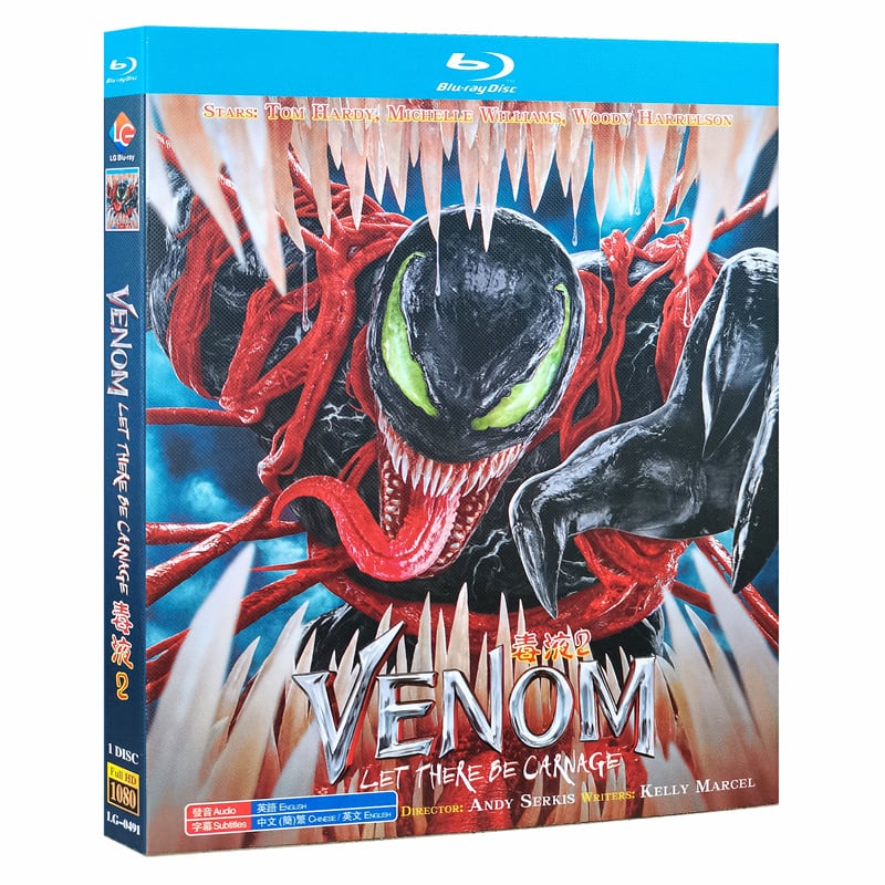 映画日本語字幕「ヴェノム」シリーズ2ブルーレイ1枚組[Blu-ray-BOX]高画質海外盤正規品-華流グッズストア