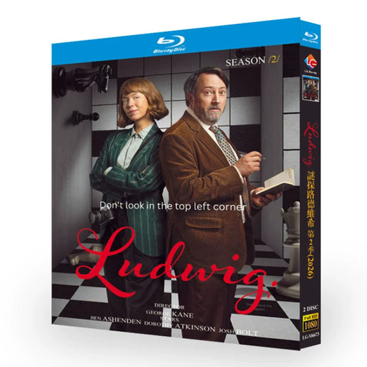海外ドラマ「謎探偵ルートヴィヒ シーズン2」 ブルーレイ[Blu-ray-BOX] 2-DISC デヴィッド・ミッチェル アンナ・マクスウェル・マーティン｜ブルーレイ