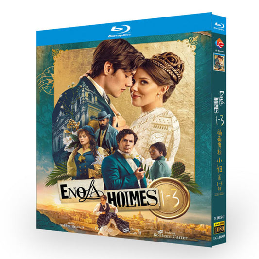 映画「エノーラ・ホームズの事件簿1-3」 日本語字幕ブルーレイ[Blu-ray-BOX] 3-DISC ミリー・ボビー・ブラウン ヘンリー・カヴィル