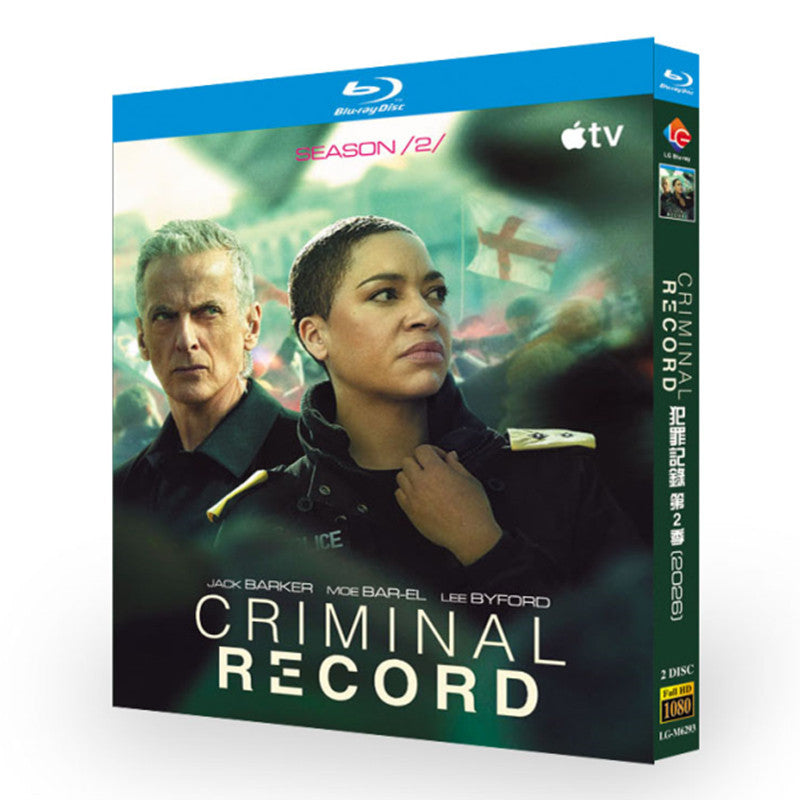 海外ドラマ「クリミナル・レコード シーズン 2」 日本語字幕ブルーレイ[Blu-ray-BOX] 2-DISC ピーター・カパルディ クシュ・ジャンボ