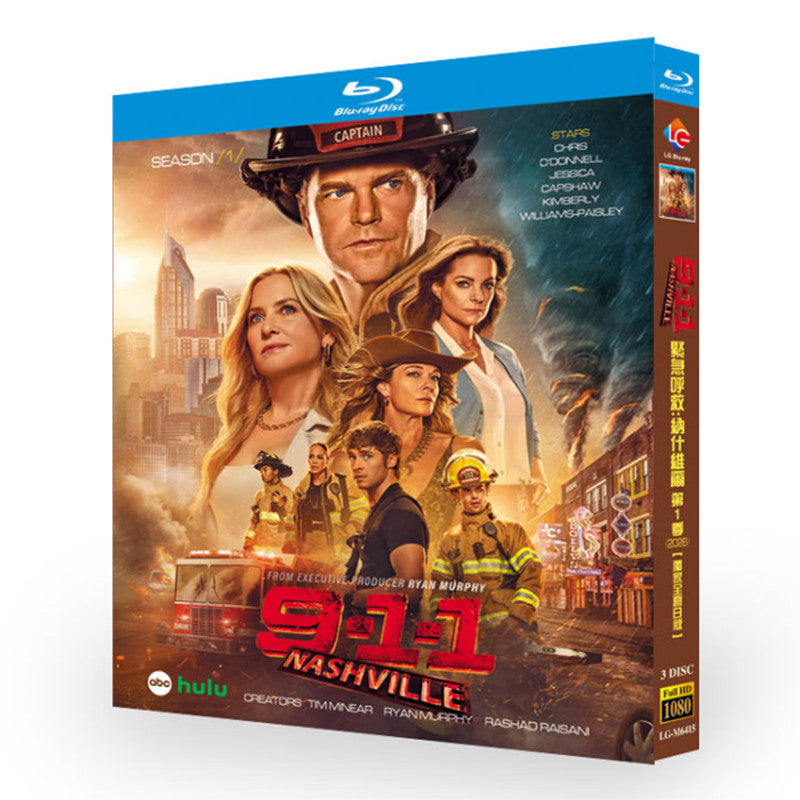 海外ドラマ「‎9-1-1: ナッシュビル シリーズ1」 日本語字幕ブルーレイ[Blu-ray-BOX] 3-DISC クリス・オドネル ジェシカ・カプショー