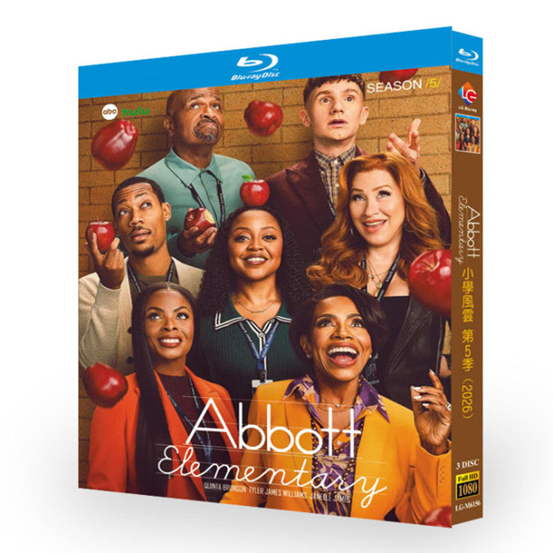 海外ドラマ「アボットエレメンタリーシリーズ5」 日本語字幕ブルーレイ[Blu-ray-BOX] 3-DISC クインタ・ブランソン ウィリアム・スタンフォード・デイヴィス