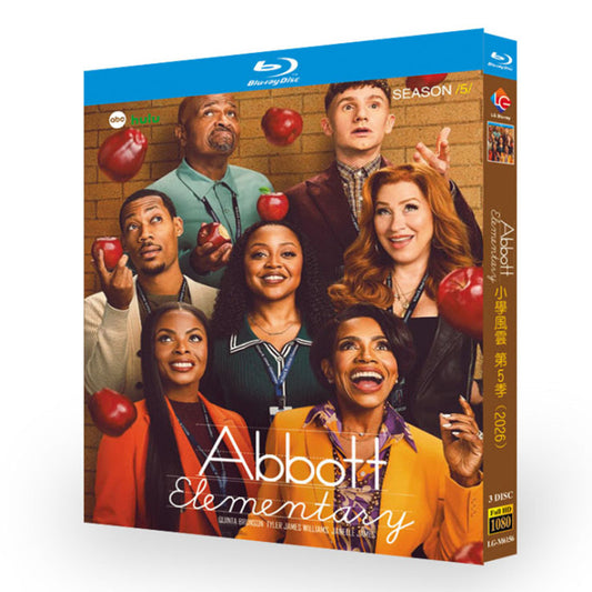 海外ドラマ「アボットエレメンタリーシリーズ5」 日本語字幕ブルーレイ[Blu-ray-BOX] 3-DISC クインタ・ブランソン ウィリアム・スタンフォード・デイヴィス