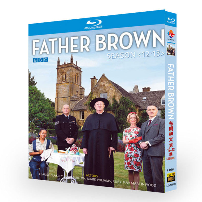 海外ドラマ「ブラウン神父 シリーズ12-13」 ブルーレイ[Blu-ray-BOX] 4-DISC-DISC マーク・ウィリアムズ クローディ・ブレイクリー