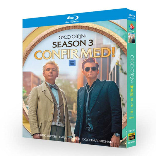 海外ドラマ「グッド・オーメンズ シリーズ3」 日本語字幕ブルーレイ[Blu-ray-BOX] 2-DISC デイヴィッド・テナント マイケル・シーン