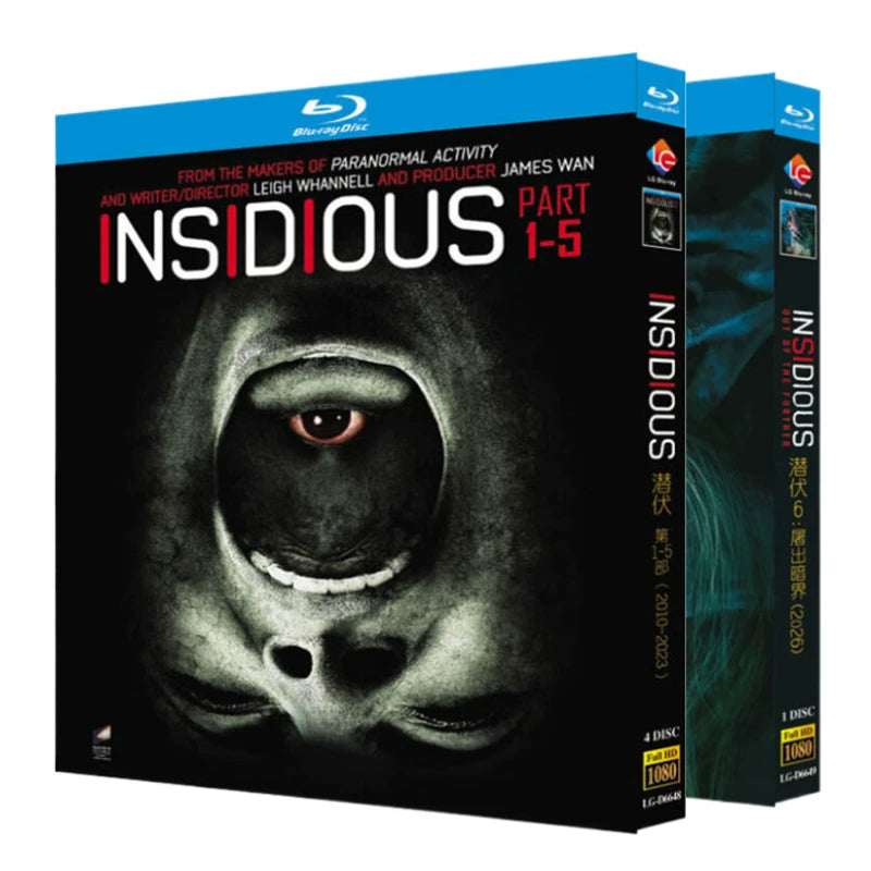 映画作品集「インシディアスシリーズ1-6」 日本語字幕ブルーレイ[Blu-ray-BOX] 6-DISC ローズ・バーン パトリック・ウィルソン