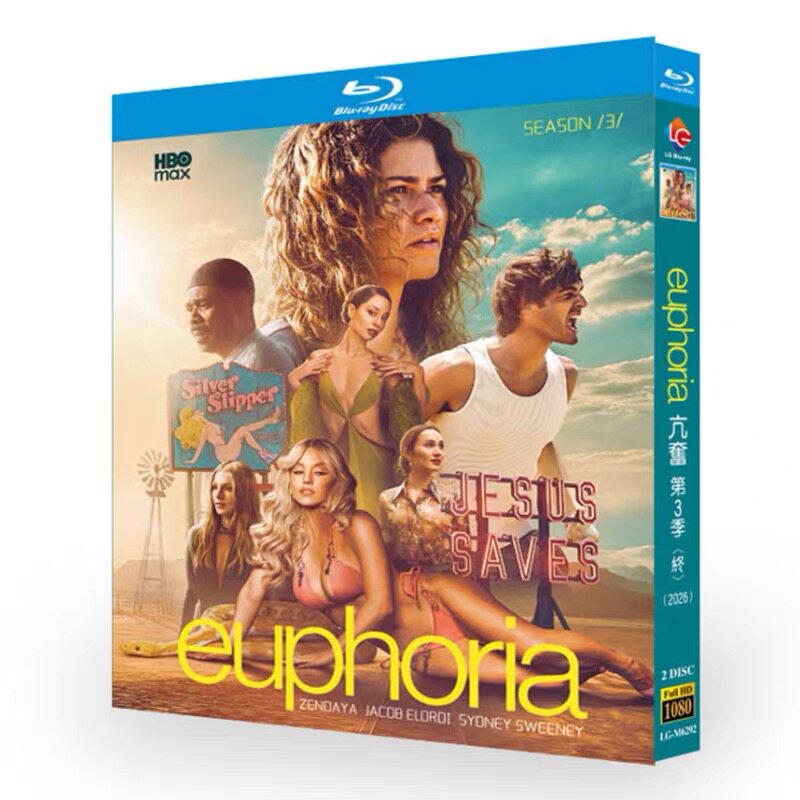 海外ドラマ「ユーフォリア／EUPHORIA シーズン3」 ブルーレイ[Blu-ray-BOX] 2-枚組 ゼンデイヤ ハンター・シェイファー